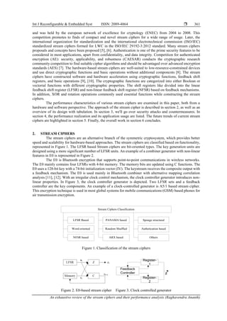 An exhaustive review of the stream ciphers and their performance ...