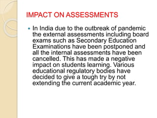 impact of covid 19 0n education system 0f india | PPTX