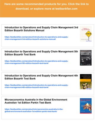Introduction to Operations and Supply Chain Management 3rd Edition ...
