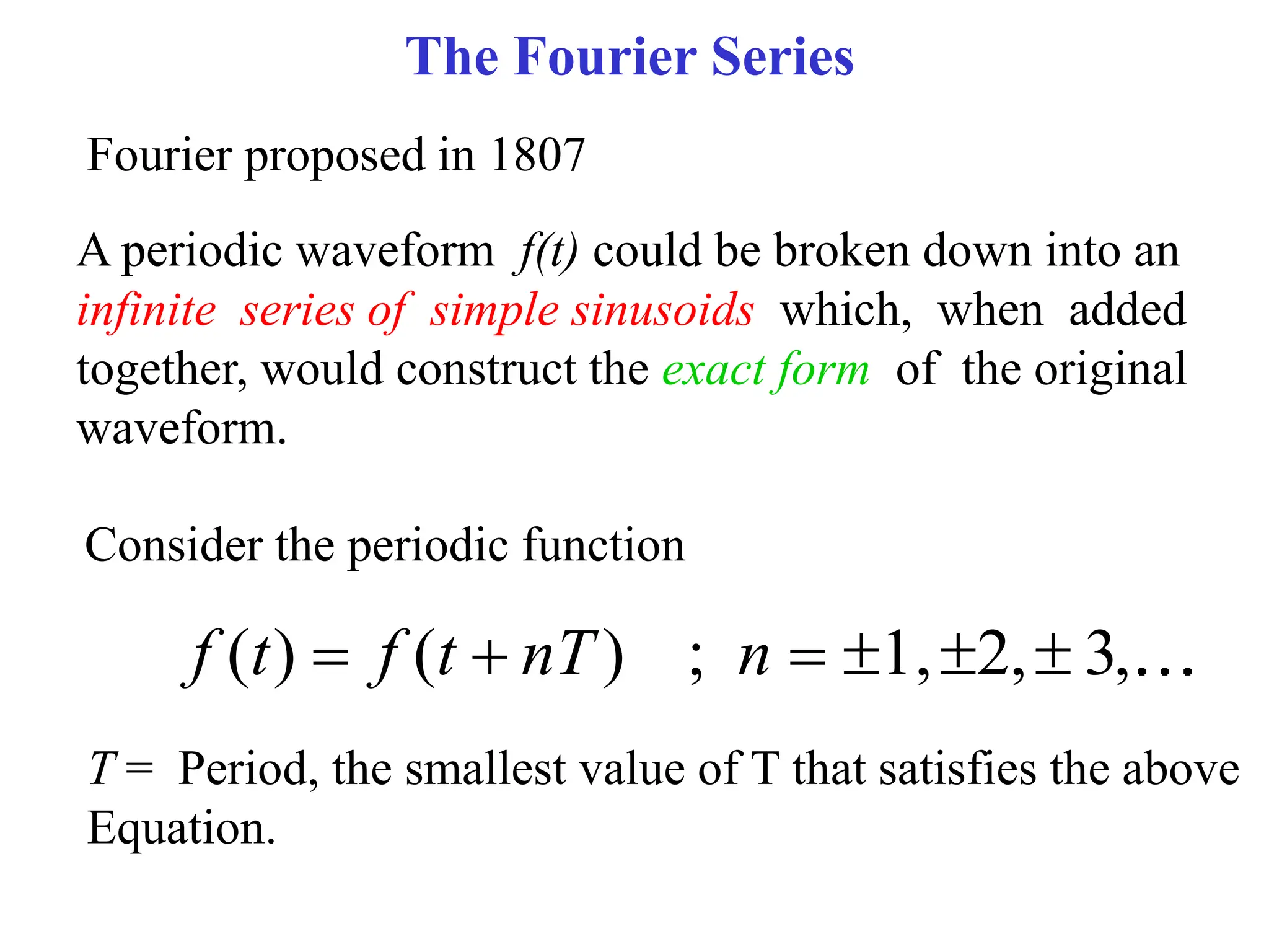 Fourier series and Fourier transform in po physics | PPT