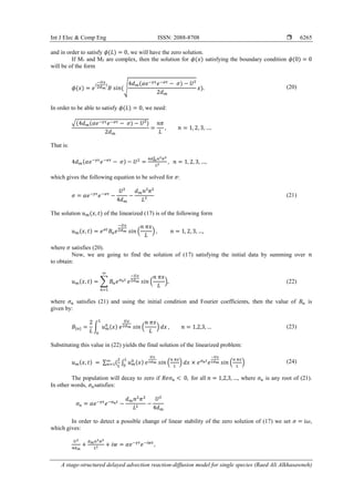 A stage-structured delayed advection reaction-diffusion model for ...