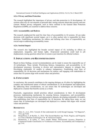 Ethical Consideration in Artificial Intelligence Development and ...