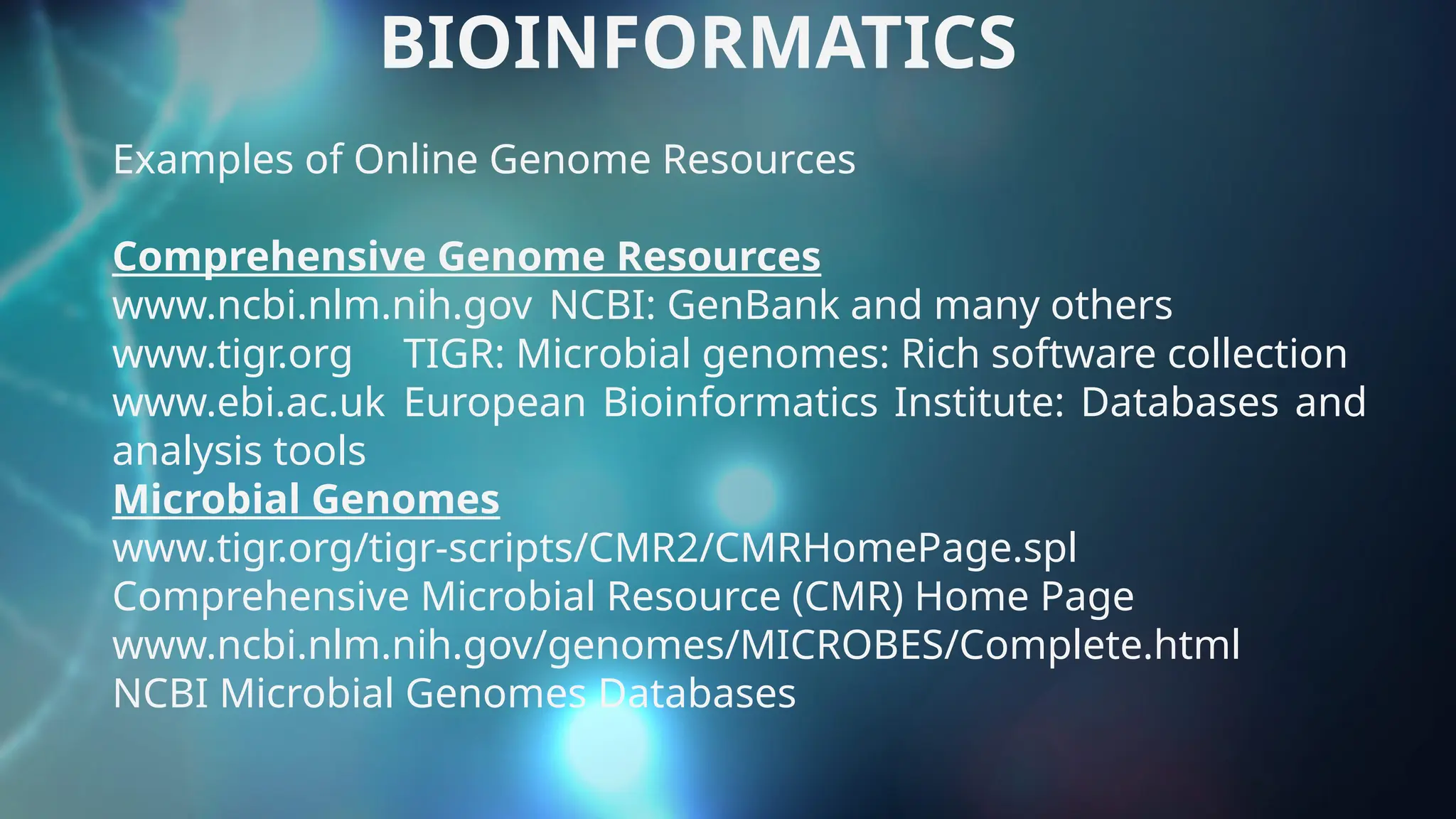 Presentation on genomics of topic bioinformatics | PPT