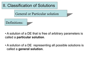 first order differential equation for grad | PPT