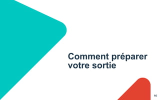 16
Comment préparer
votre sortie
 
