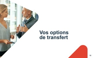 19
Vos options
de transfert
 