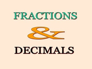 Fractions to Decimal