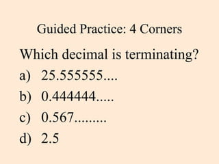 Fractions to Decimal