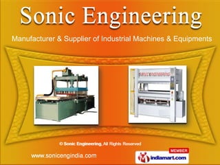 Manufacturer & Supplier of Industrial Machines & Equipments
 