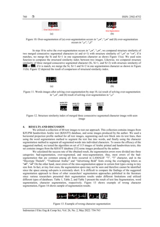An approach to analysis of Arabic text documents into text lines, words ...