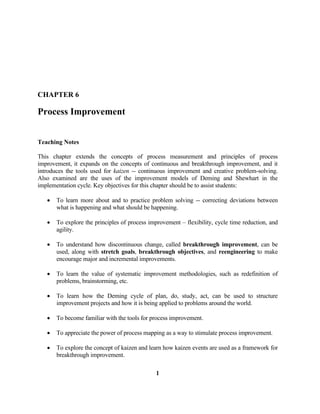 Introduction to Six Sigma and Process Improvement 2nd Edition Evans ...
