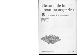 Historia de la literatura argentina 
