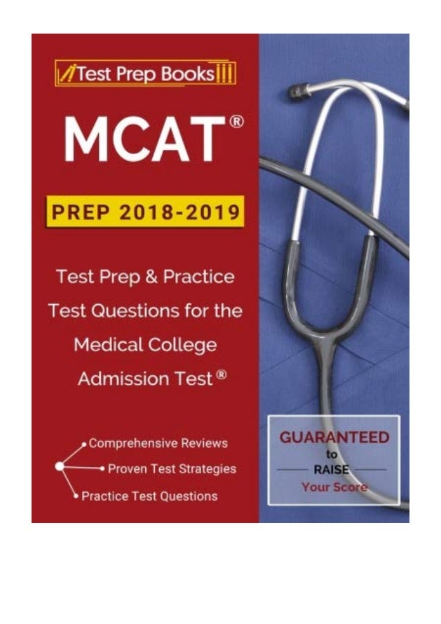 MCAT Prep 20182019 PDF Test Prep Books Test Prep & Practice Test Questions for the Medical