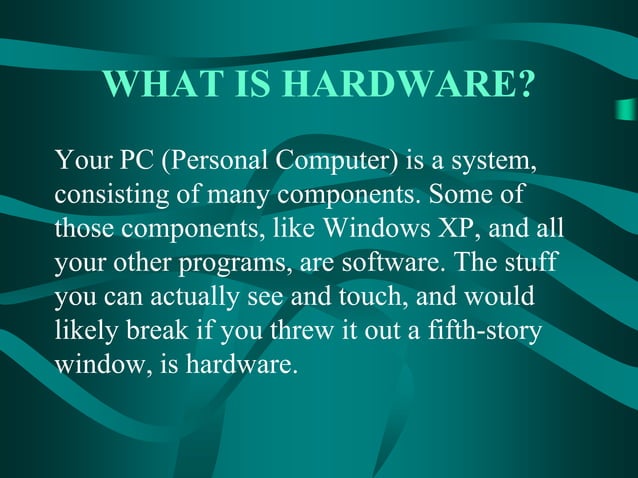 computer hardware | PPT