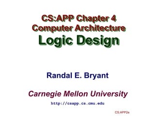 Computer Architecture and Logic Designs. | PDF