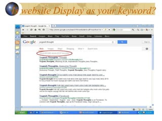 Is website Display as your keyword?
 