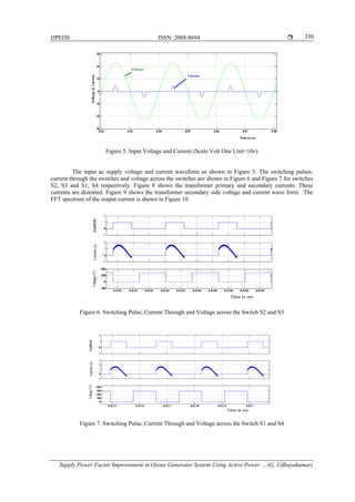 Supply Power Factor Improvement in Ozone Generator System Using Active ...