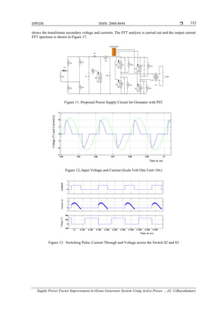 Supply Power Factor Improvement in Ozone Generator System Using Active ...