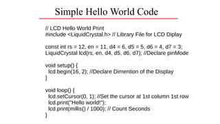 16*2 Lcd display Basic | ODP