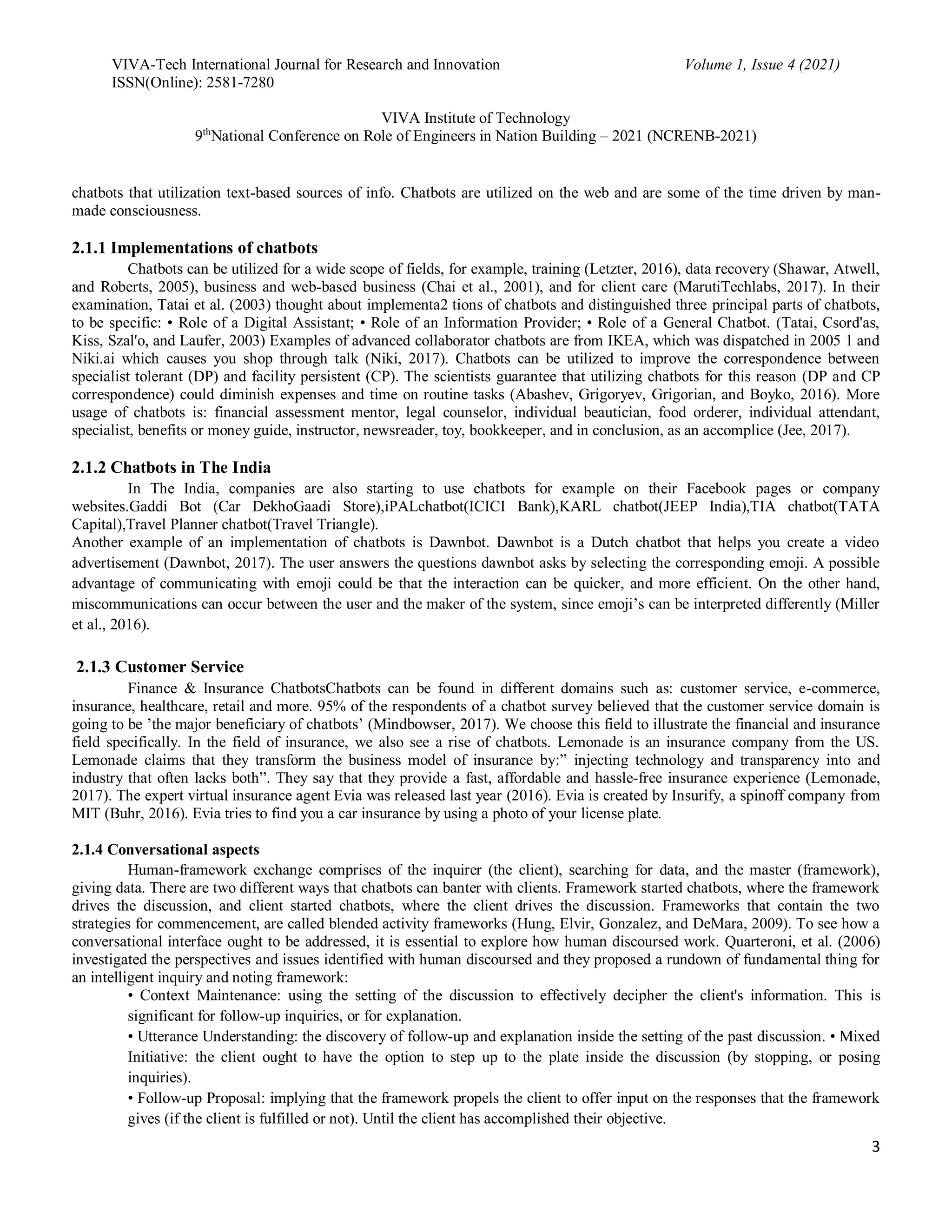 Enhancing The Capability of Chatbots | PDF