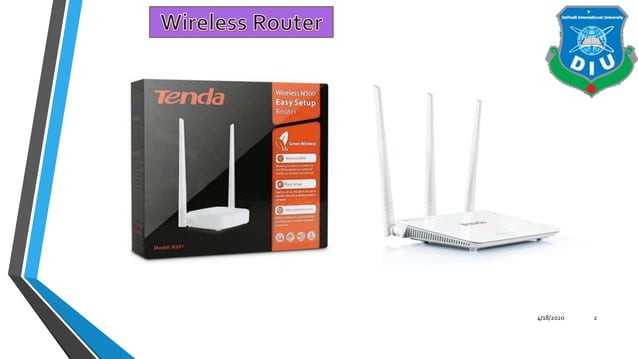 Wireless Router Simple Presentation First year | PPTX