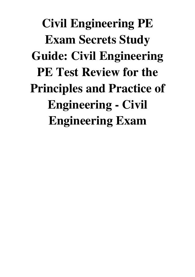 (2014) Civil Engineering PE Exam Secrets Study Guide (PDF) Civil