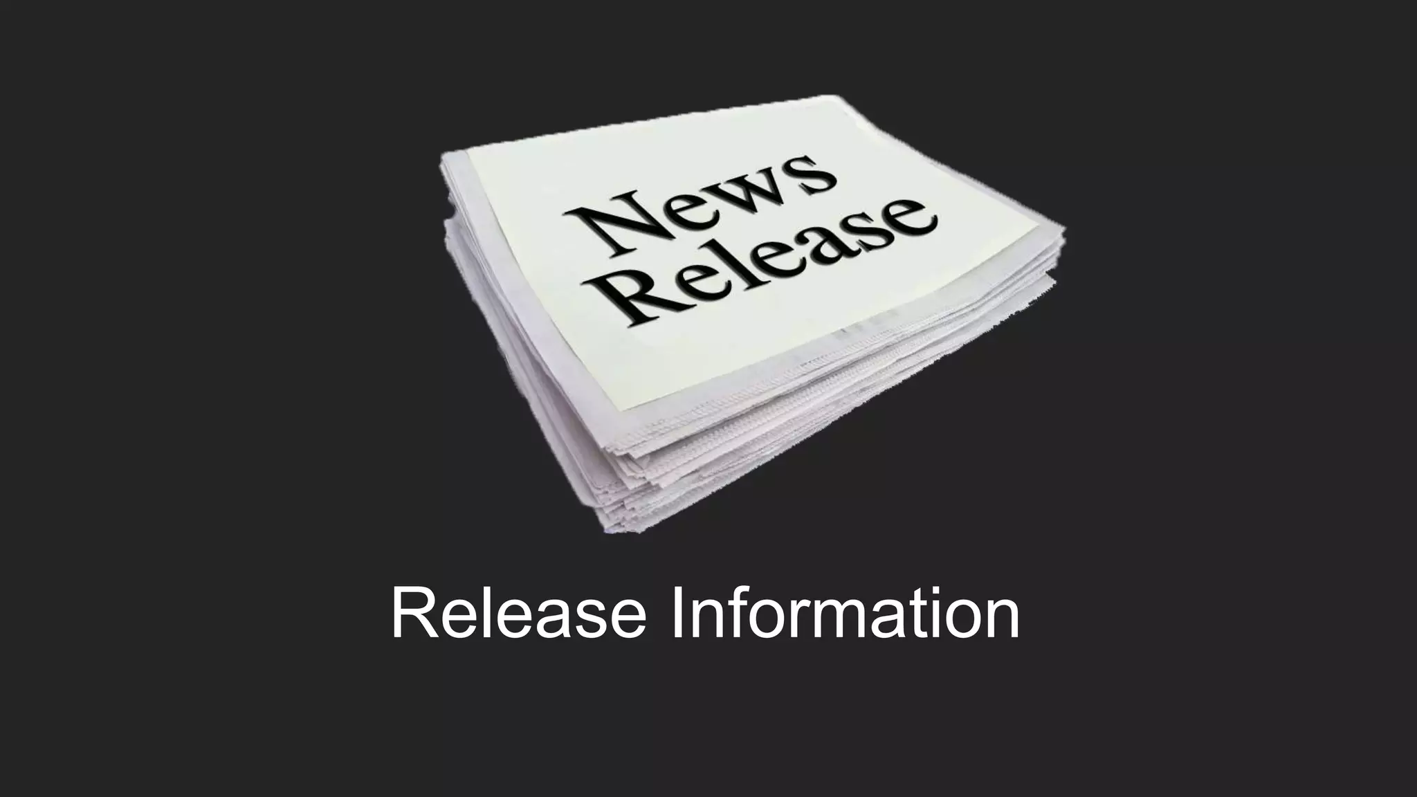 Release Information 