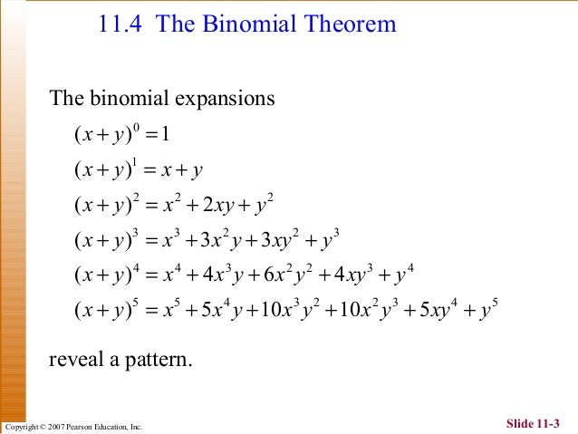 1632 The Binomial Theorem 02 1632 The Binomial Theorem 02