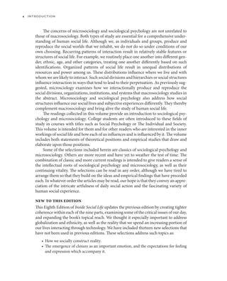 Microsociology Example Inside Social Life: Sociological Psychology and Microsociology Insights ...