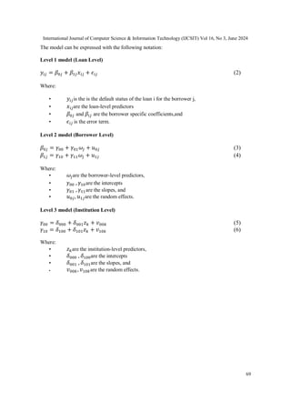Exploring Bayesian Hierarchical Models for Multi-Level Credit Risk ...