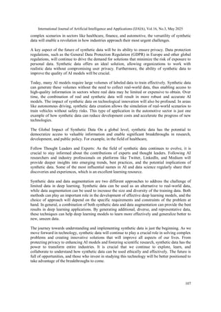 Augmented and Synthetic Data in Artificial Intelligence | PDF