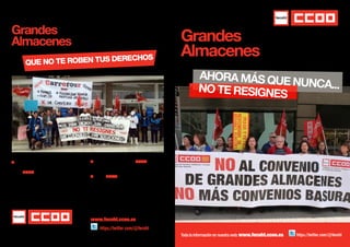 Federación estatal de comercio,
hostelería, turismo y juego
Toda la información en nuestra web:www.fecoht.ccoo.es
Toda la ...