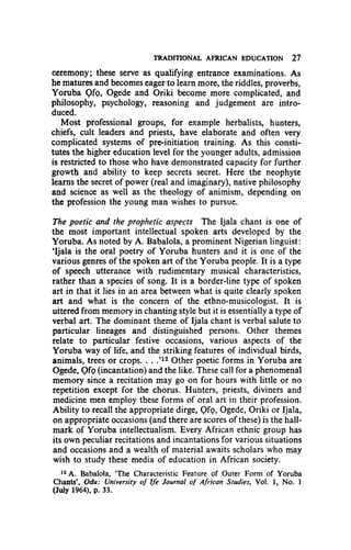 Oriki Examples History Of Education In Nigeria 2018th Edition A Babs Fafunwa | PDF