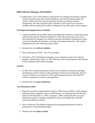 Comprehensive Guide to Enterprise Resource Planning Systems and ...