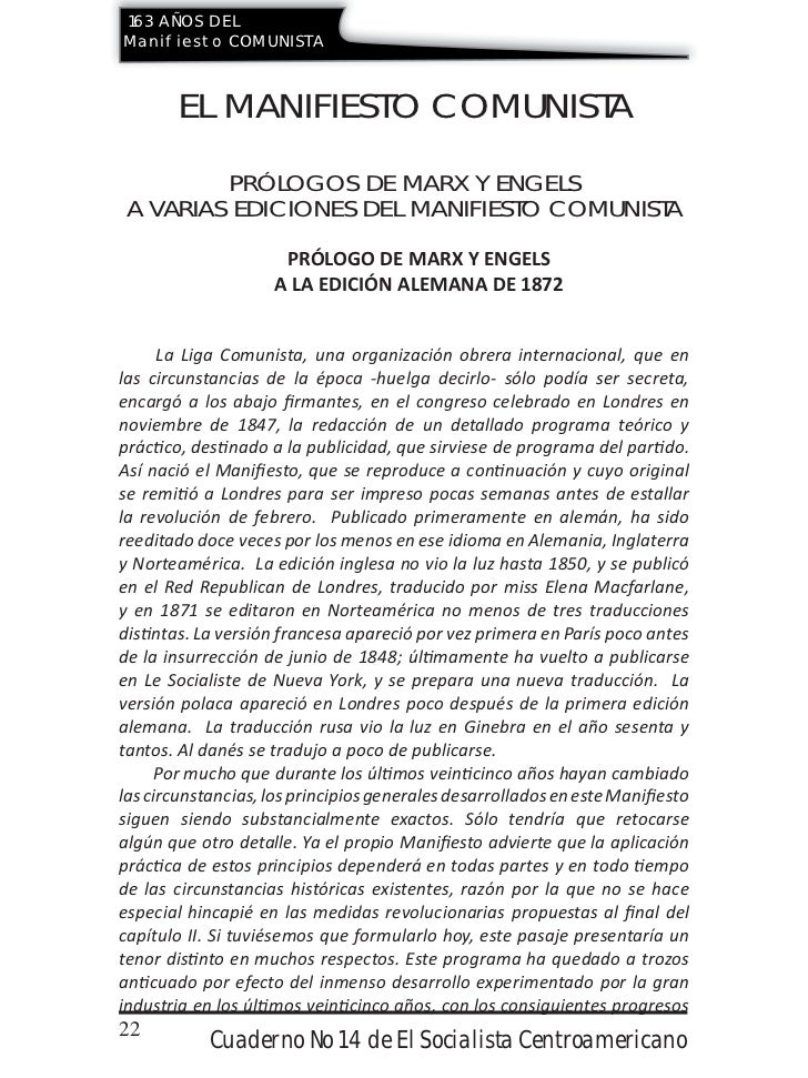 163 anos del manifiesto comunista 163 anos del manifiesto comunista