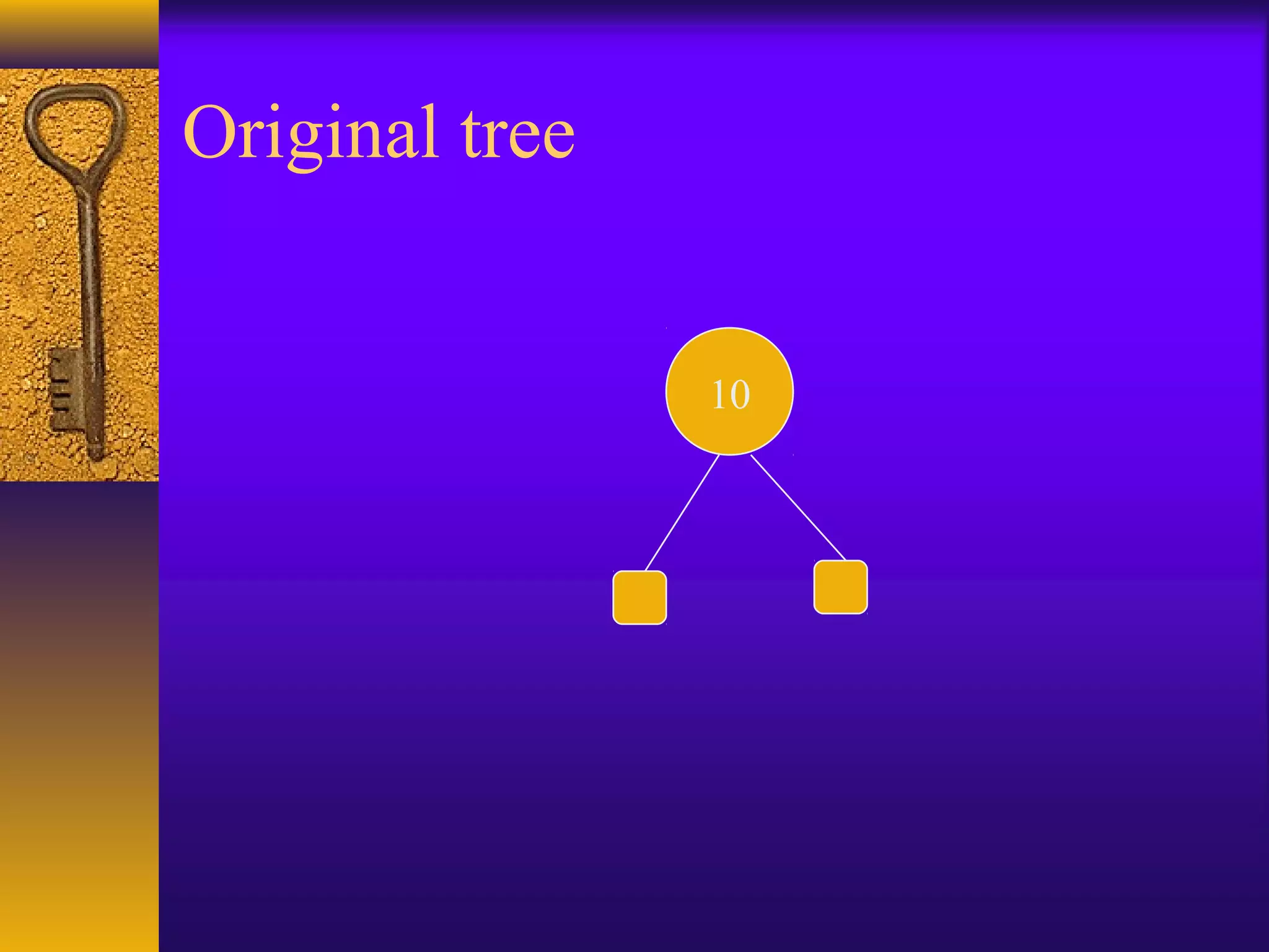 10
Original tree
 