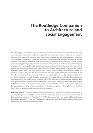 The Routledge Companion To Architecture And Social Engagement Farhan ...