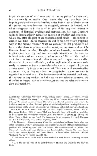 Bodily Extremities Preoccupations With The Human Body In Early Modern ...
