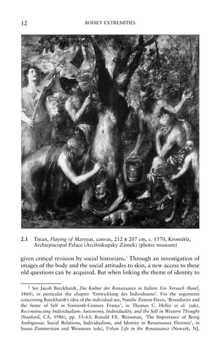 Bodily Extremities Preoccupations With The Human Body In Early Modern ...