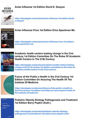 Avian Influenza Etiology Pathogenesis and Interventions Public Health ...