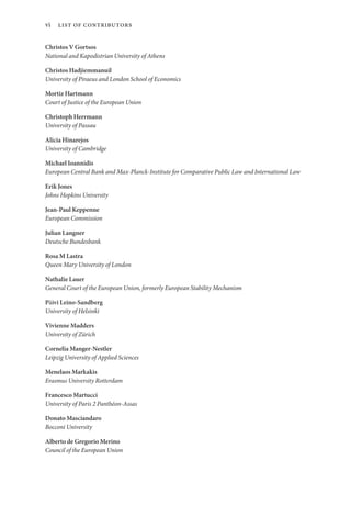 The Eu Law Of Economic And Monetary Union Fabian Amtenbrink Editor | PDF