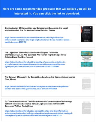 The Eu Law Of Economic And Monetary Union Fabian Amtenbrink Editor | PDF