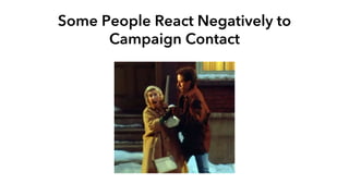 Some People React Negatively to
Campaign Contact
 