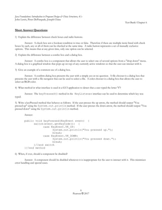 Java Foundations Introduction to Program Design and Data Structures 4th ...