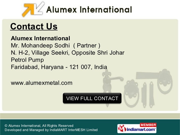 Alumex International Faridabad , India