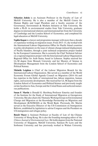 Research Handbook On Climate Change Migration And The Law Benot Mayer ...