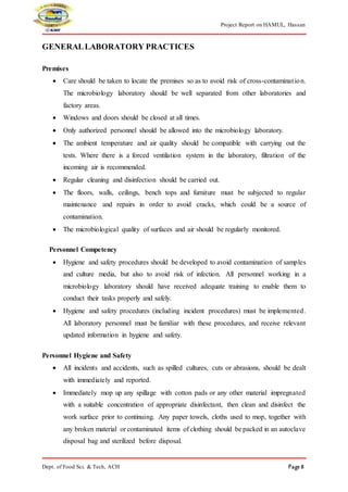 Hassan Milk Union limited report | DOCX