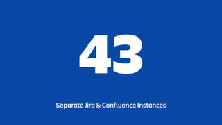 43
Separate Jira & Confluence Instances
 