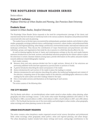 The Globalizing Cities Reader 2nd Edition Xuefei Ren Roger Keil | PDF