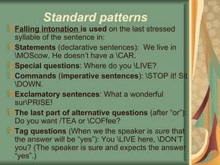 INTONATION AND ITS FUNCTIONS | PPT